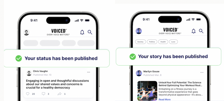 Join The The VOICED Social App Where Your Voice Matters